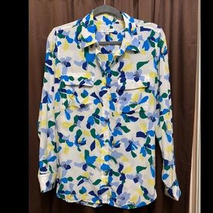 Equipment Silk Button Down Blouse